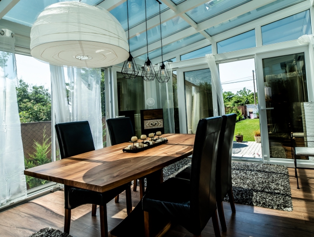 hőszigetelt télikert